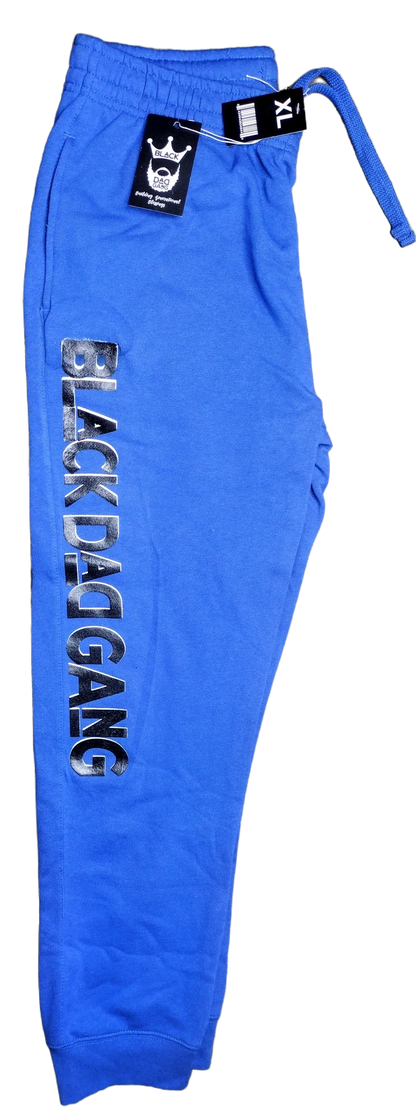 Royal Blue, Black and white jogger sweats