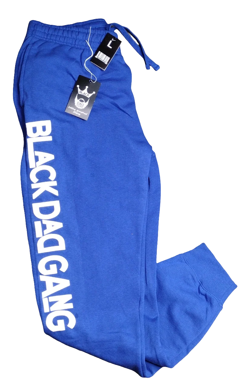 Royal blue and white jogger sweats