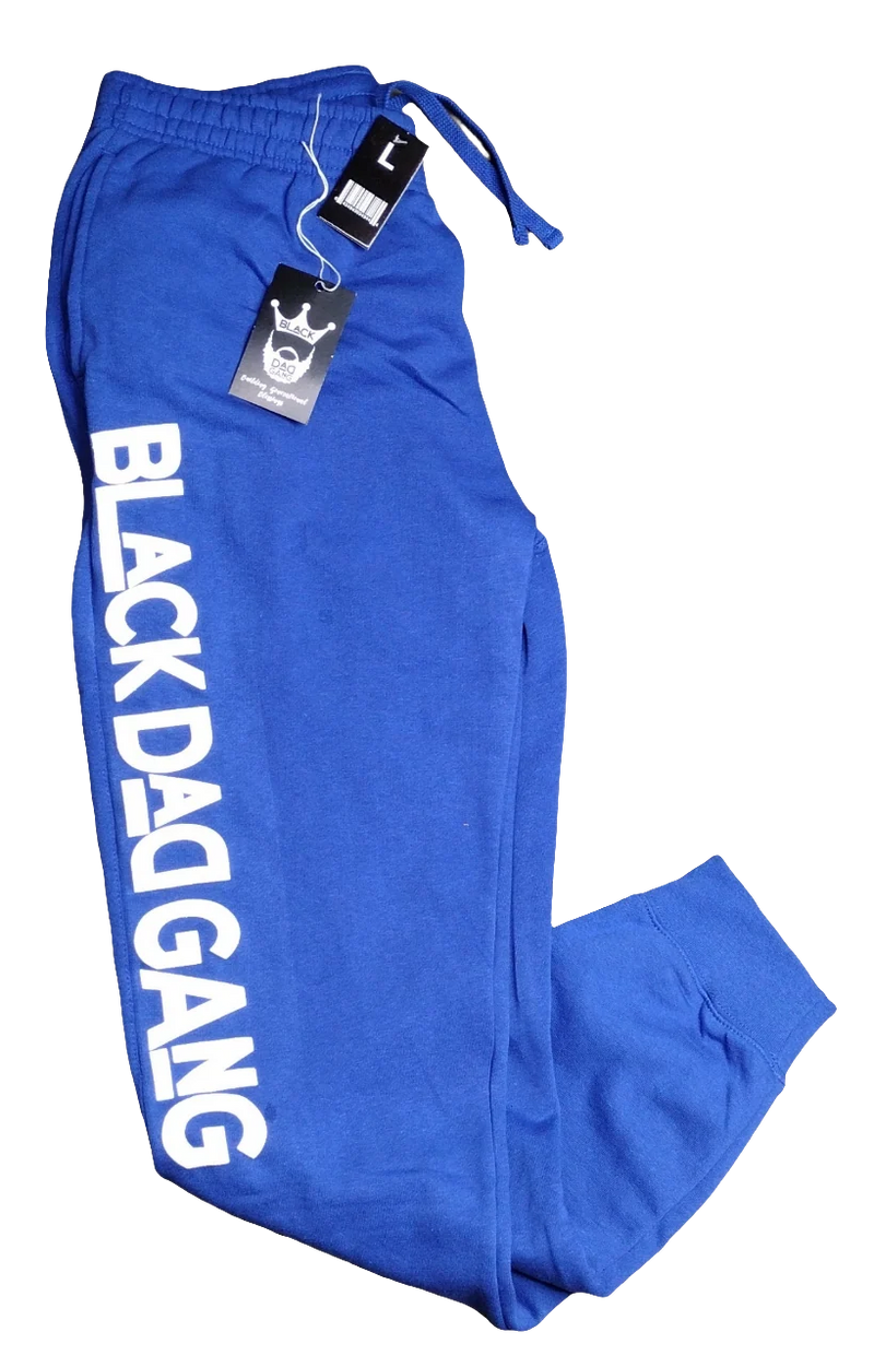 Royal blue and white jogger sweats