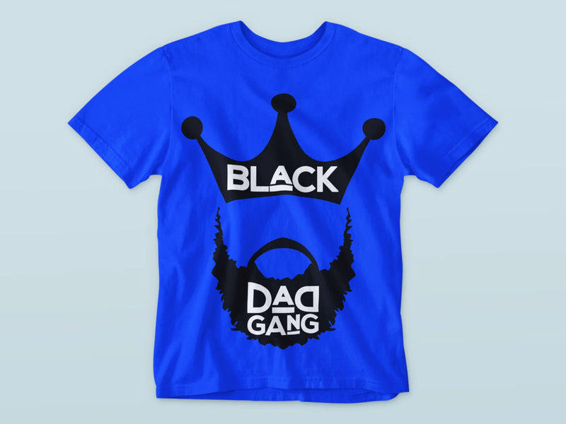 Copy of Royal blue, black and white BDG TEE shirt