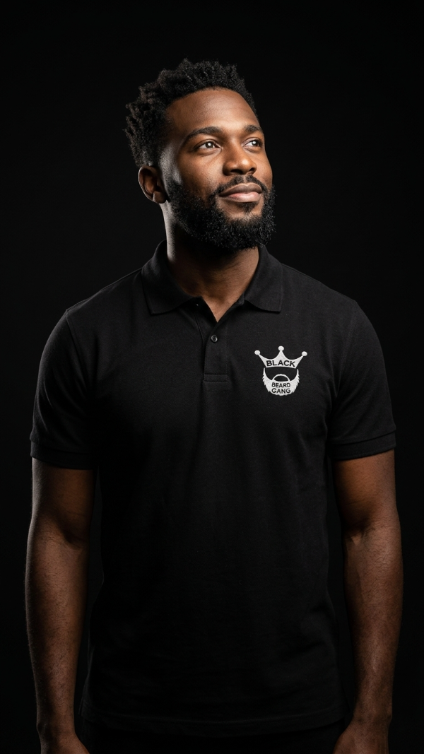 Black Dad Gang Polo Shirt
