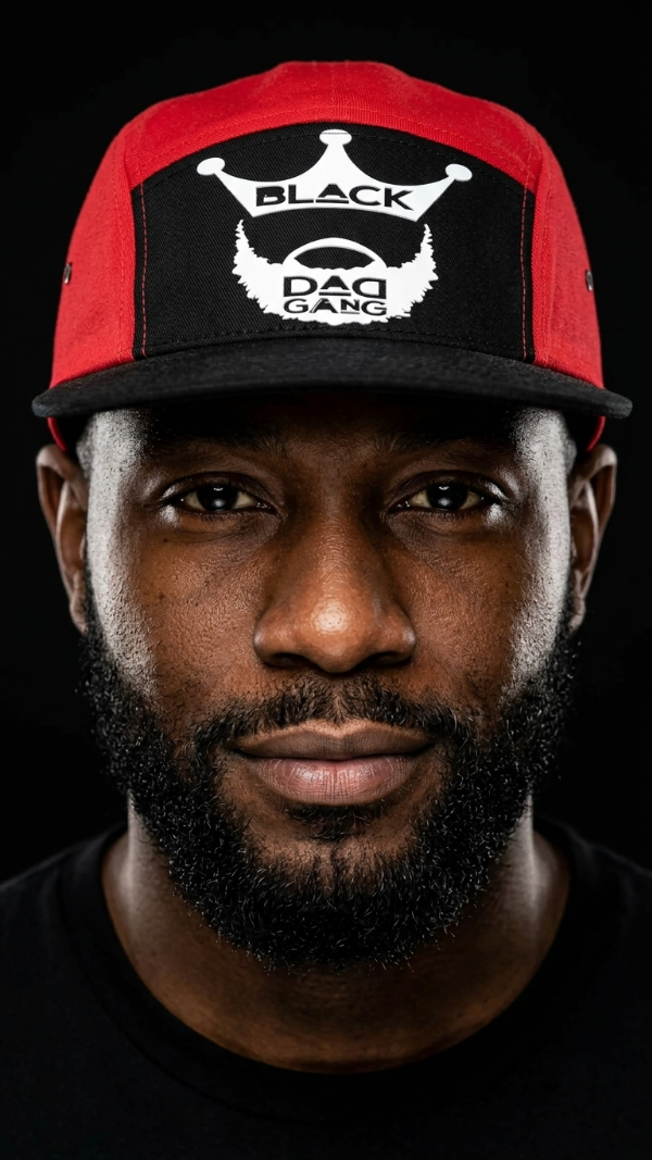 Red and Black military style BDG STRAP back