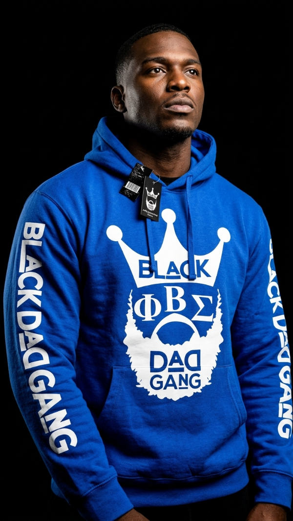 PHI BETA SIGMA BLUE AND WHITE HOODIE